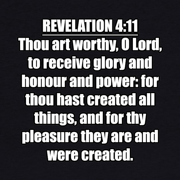 Revelation 4:11 KJV Bible Verses by Holy Bible Verses